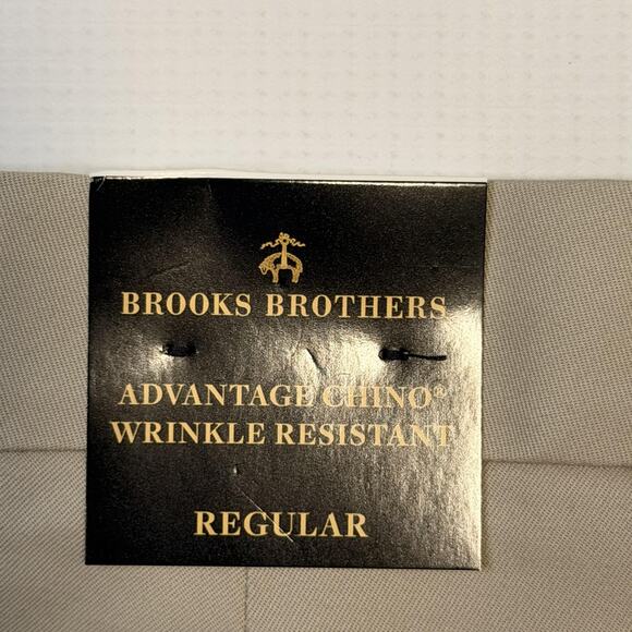 Brooks Brothers Pants Mens 30x30 Khaki Advantage Chino Wrinkle Resistant Stretch - Picture 6 of 15